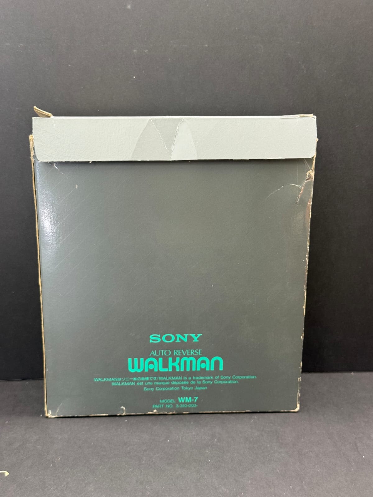Rare Sony Black WM-7 Walkman + Box- Sony Mdr 4L1S headphones. New Belt+ Cleaned