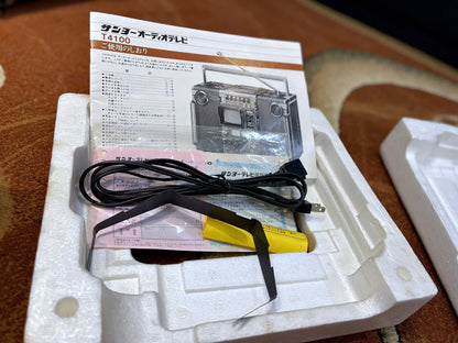 Sanyo T4100 Stranger TV Radio Cassette Boombox Boxed Museum Grade