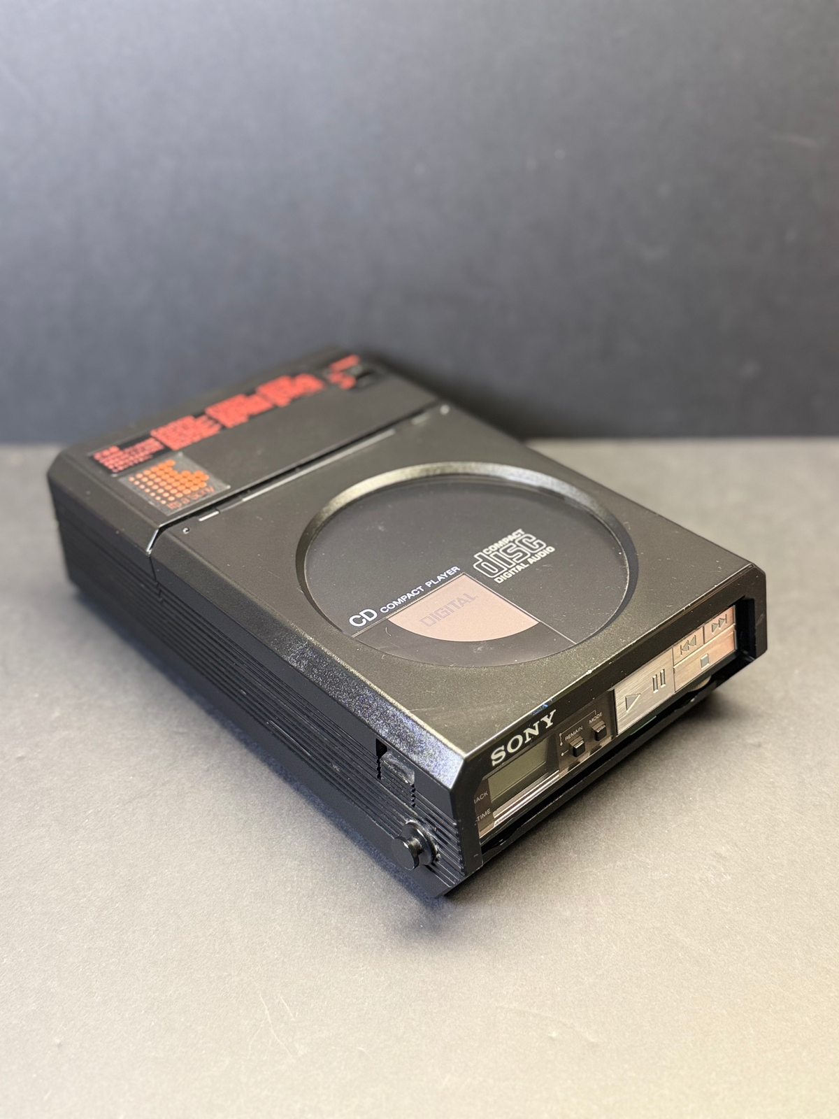 Sony Discman D-50 With Carry Case + Speakers. Serviced. Super Rare.  VGC