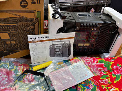 Sanyo T4100 Stranger TV Radio Cassette Boombox Boxed Museum Grade