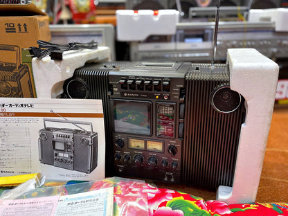 Sanyo T4100 Stranger TV Radio Cassette Boombox Boxed Museum Grade