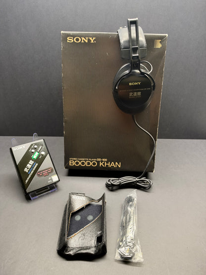 Sony WM-DD100 Boodo Khan Walkman  Boxed.  Super Rare. Near Mint.