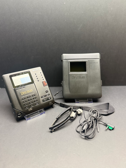 Sony D-350 Discman With Case And Original Headphones. Serviced. Works Perfectly
