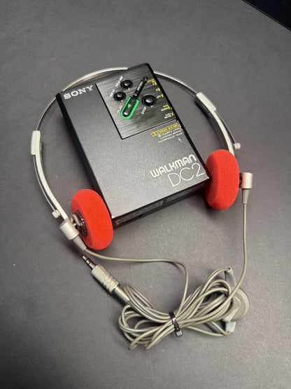 SONY WM-DC2 + SONY MDR 4lS headphones.