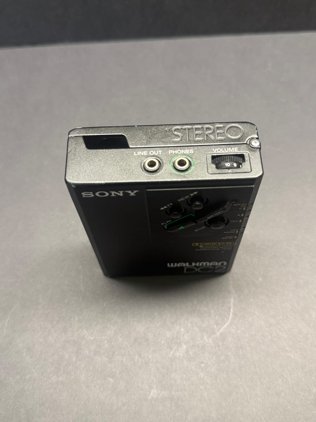 SONY WM-DC2 + SONY MDR 4lS headphones.