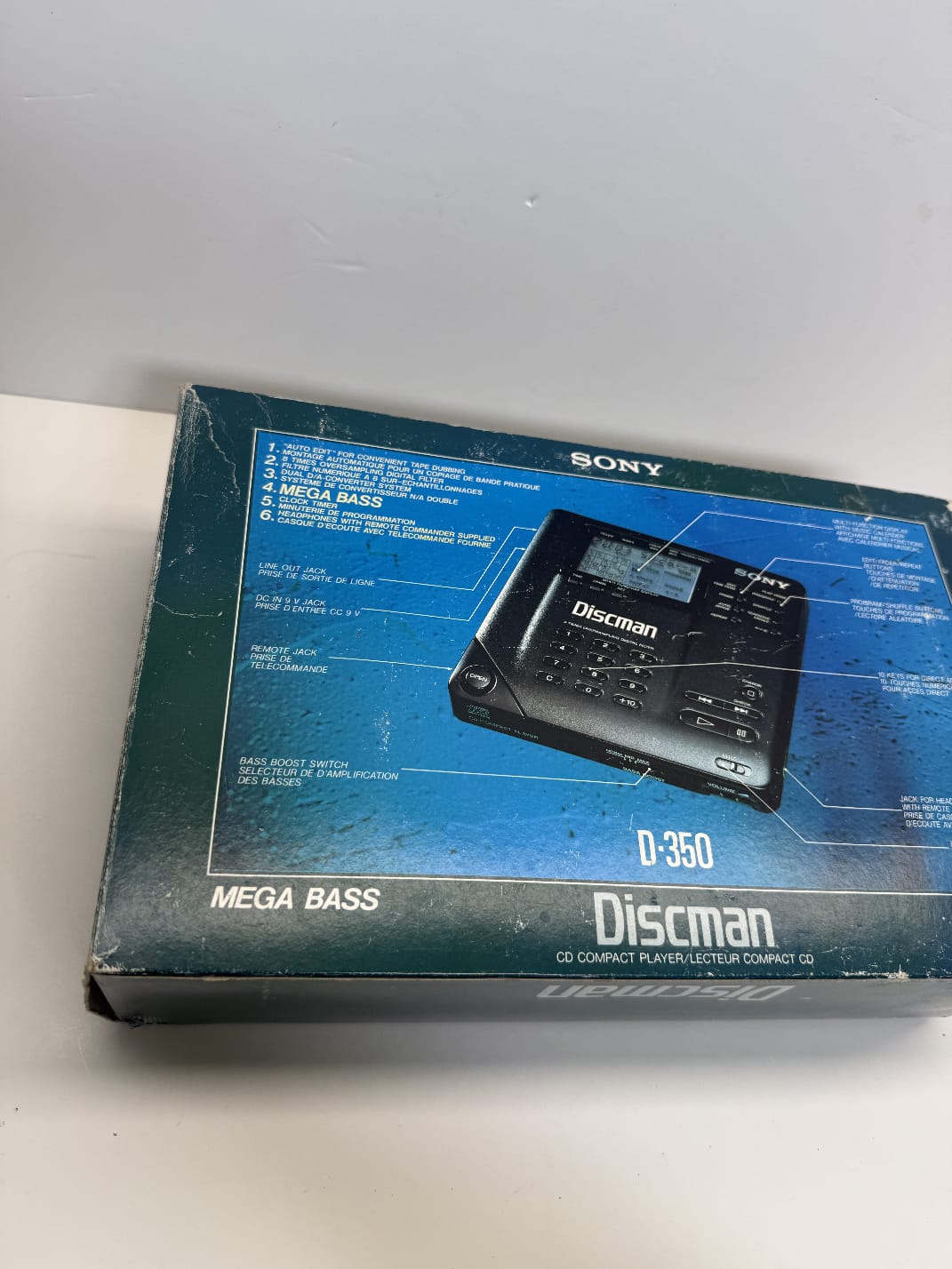 Sony D-350 Discman CD Walkman Complete Boxed Fully Serviced. Mint Condition VGC