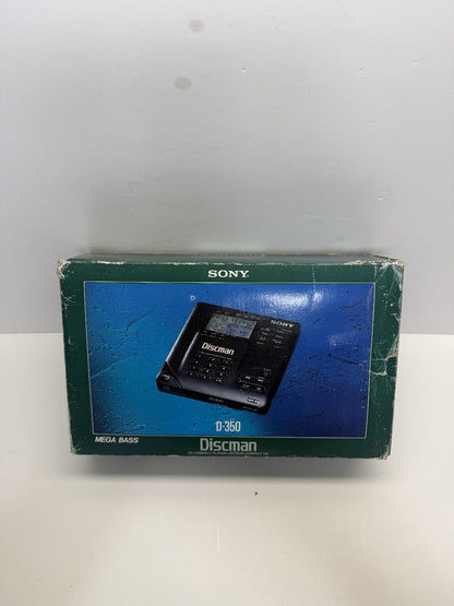 Sony D-350 Discman CD Walkman Complete Boxed Fully Serviced. Mint Condition VGC