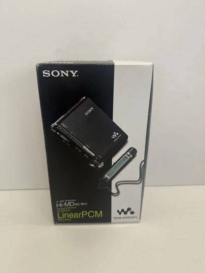 SONY MZ-RH1 MiniDisc Walkman HI-MD Boxed. NEW OLED SCREEN. Sony Mic. Extras.