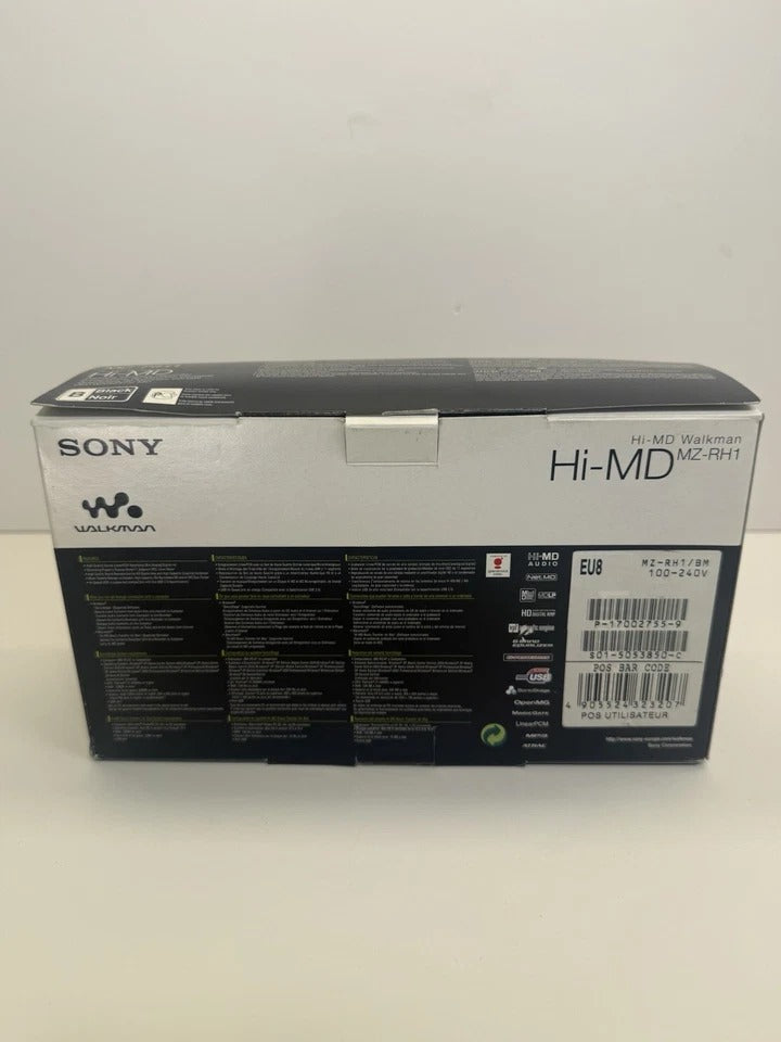 SONY MZ-RH1 MiniDisc Walkman HI-MD Boxed. NEW OLED SCREEN. Sony Mic. Extras.