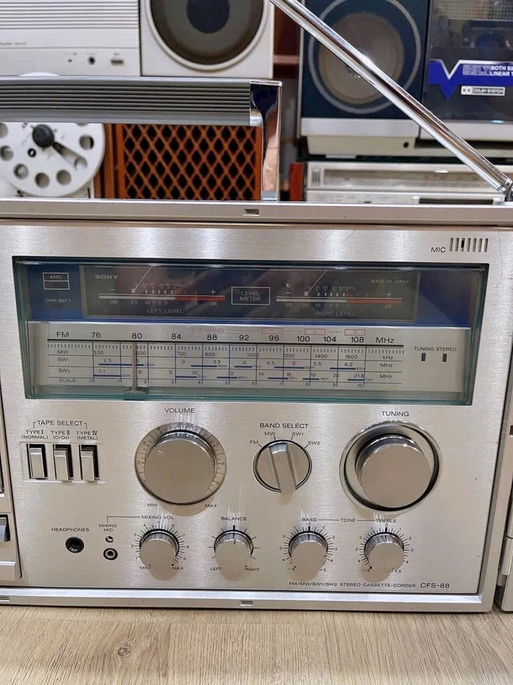 Sony CFS-88 Museum Grade Fully Serviced Near Mint Rare Japanese Boombox