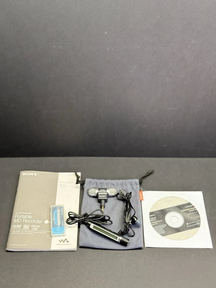 SONY MZ-RH1 MiniDisc Walkman HI-MD Boxed. Sony Mic